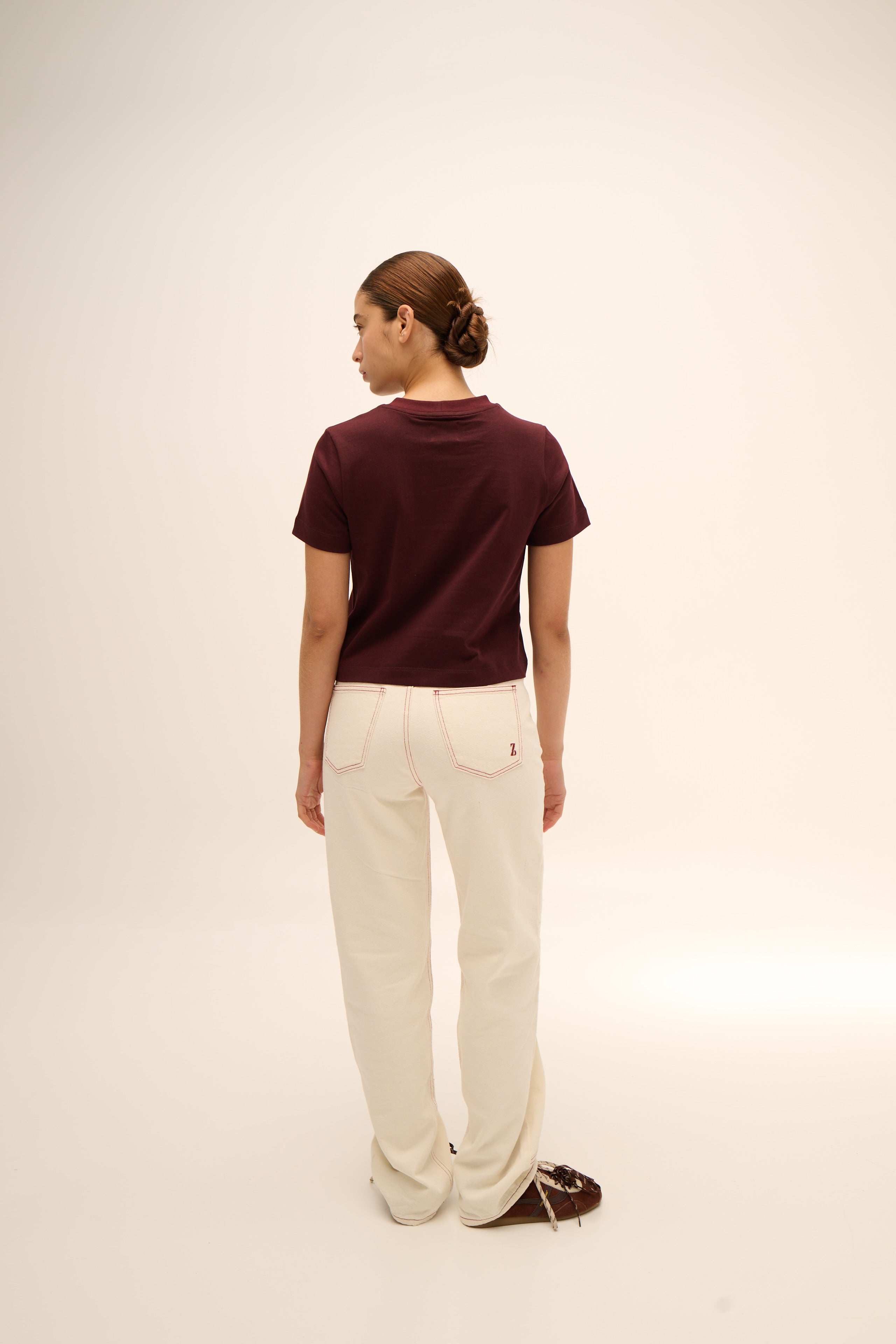 Everyday Tee in Burgundy