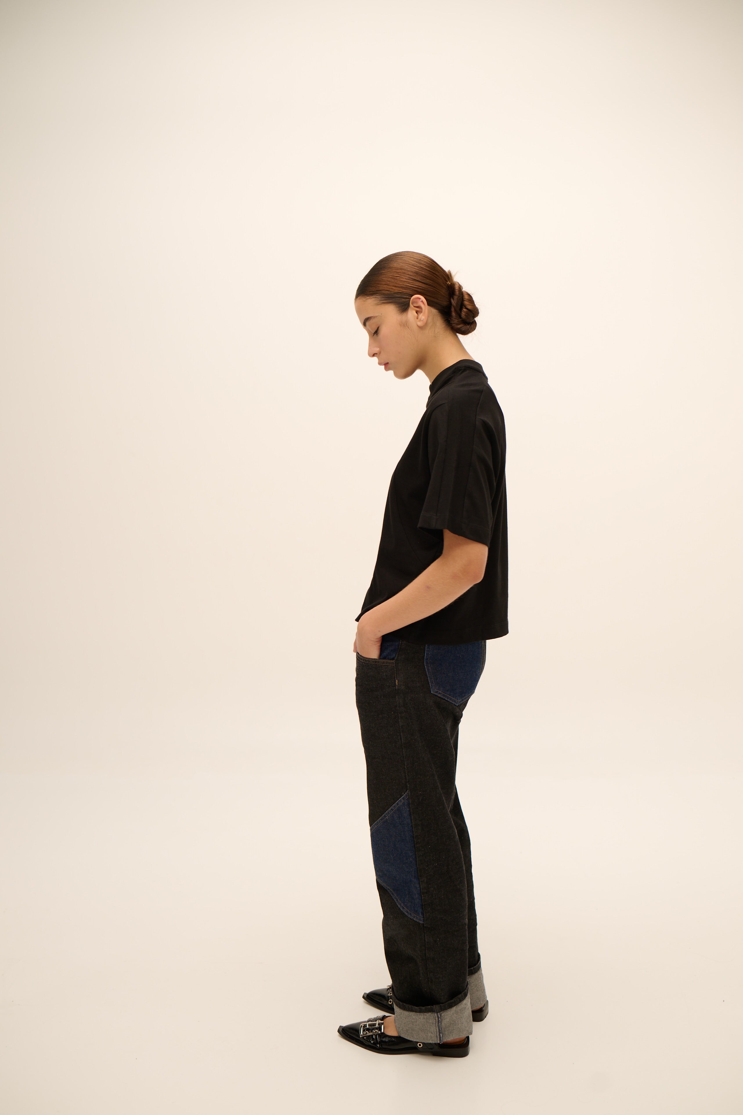 Cowgirl Jean in Black & Blue