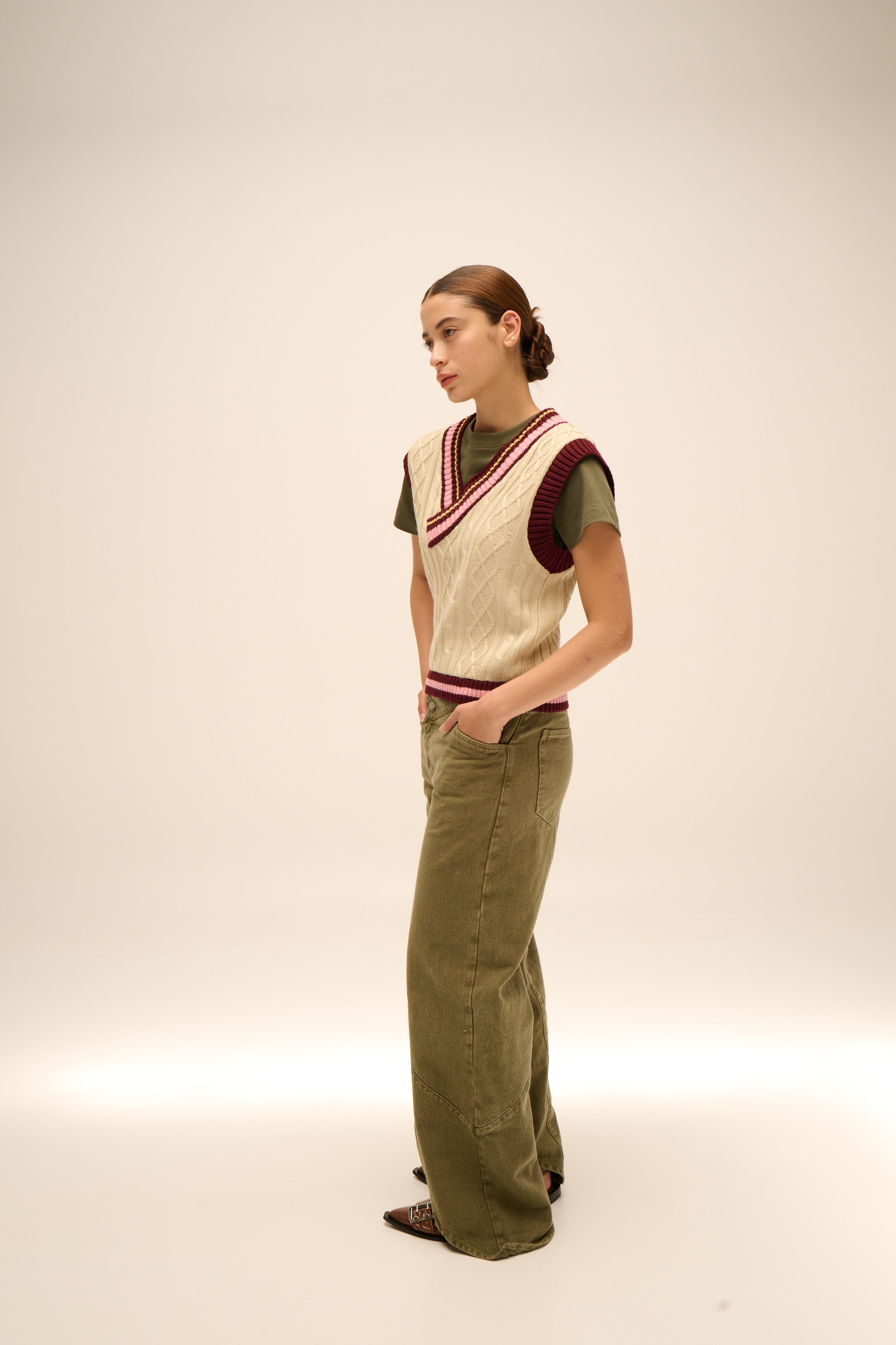 Lecture Vest in Cream