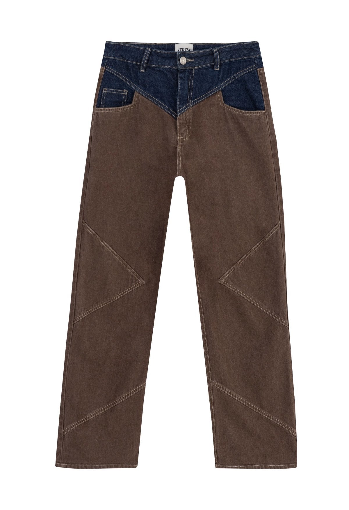 CHRONO JEANS - BROWN & BLUE