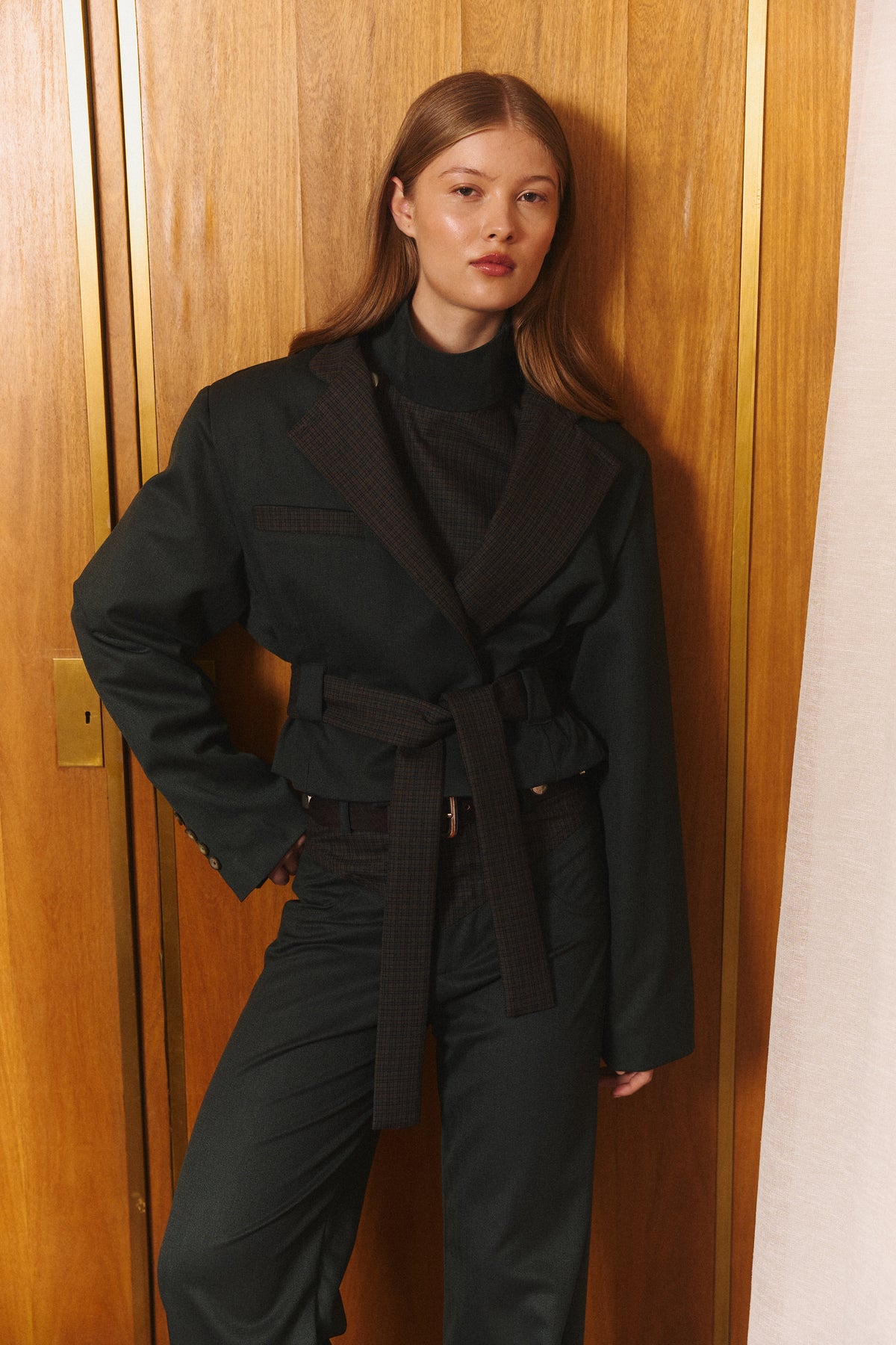 Estate Jacket in Forest Herringbone