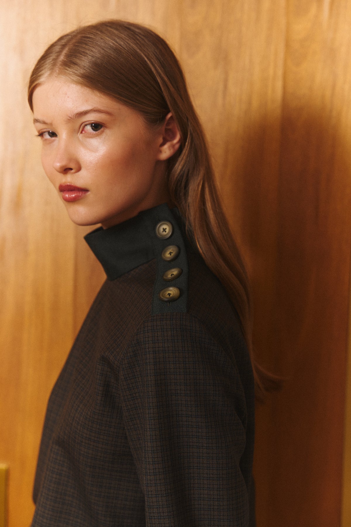 Estate Shirt in Forest Herringbone