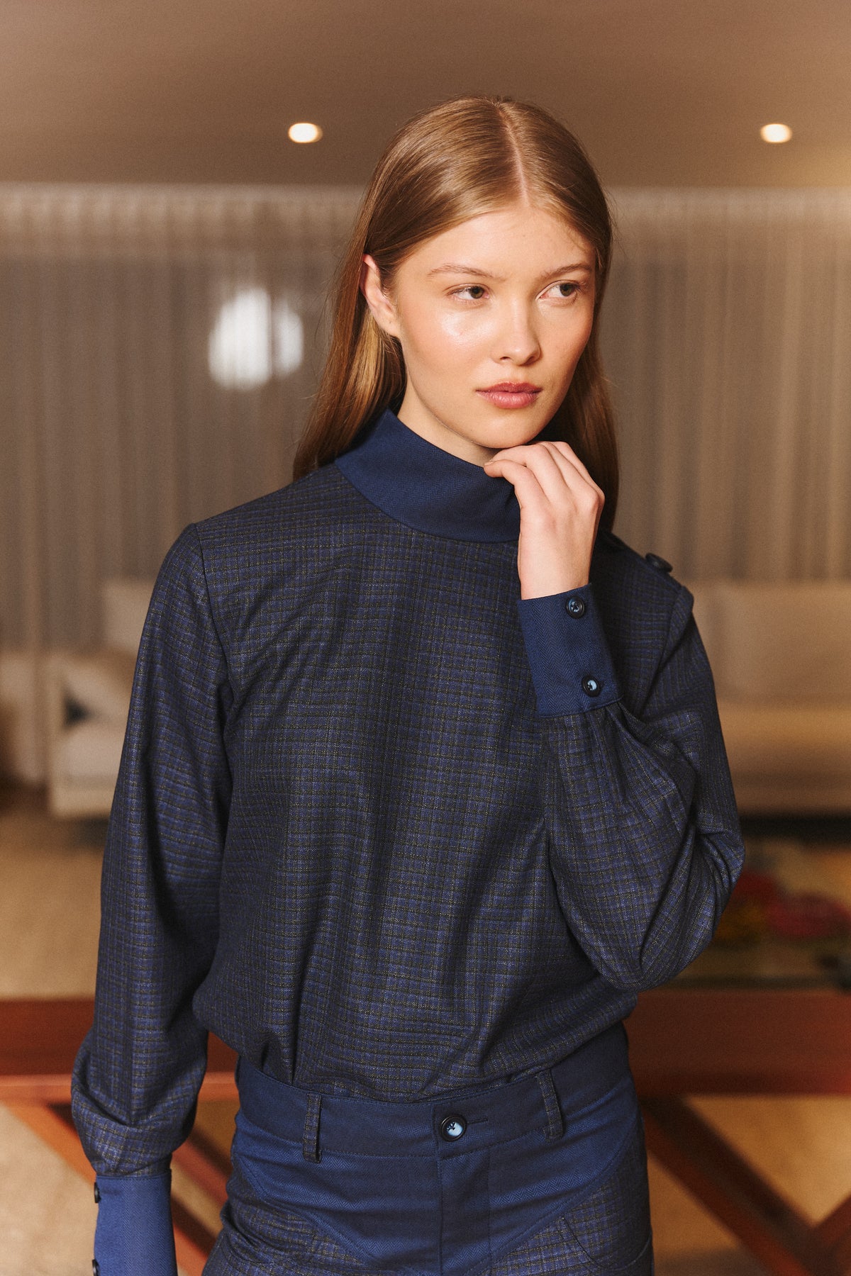 Estate Shirt in Blue Plaid