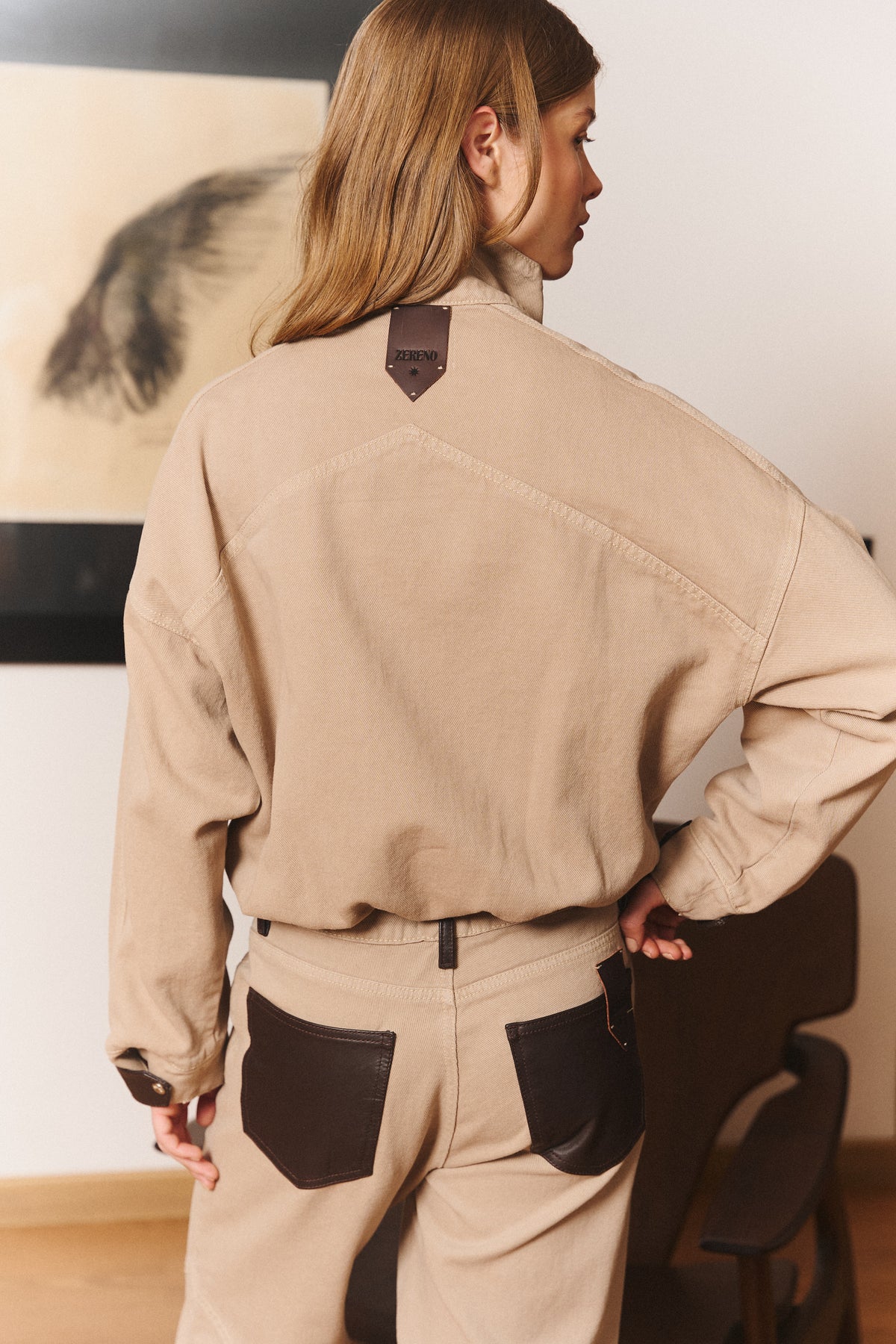 Buckle Jacket in Khaki