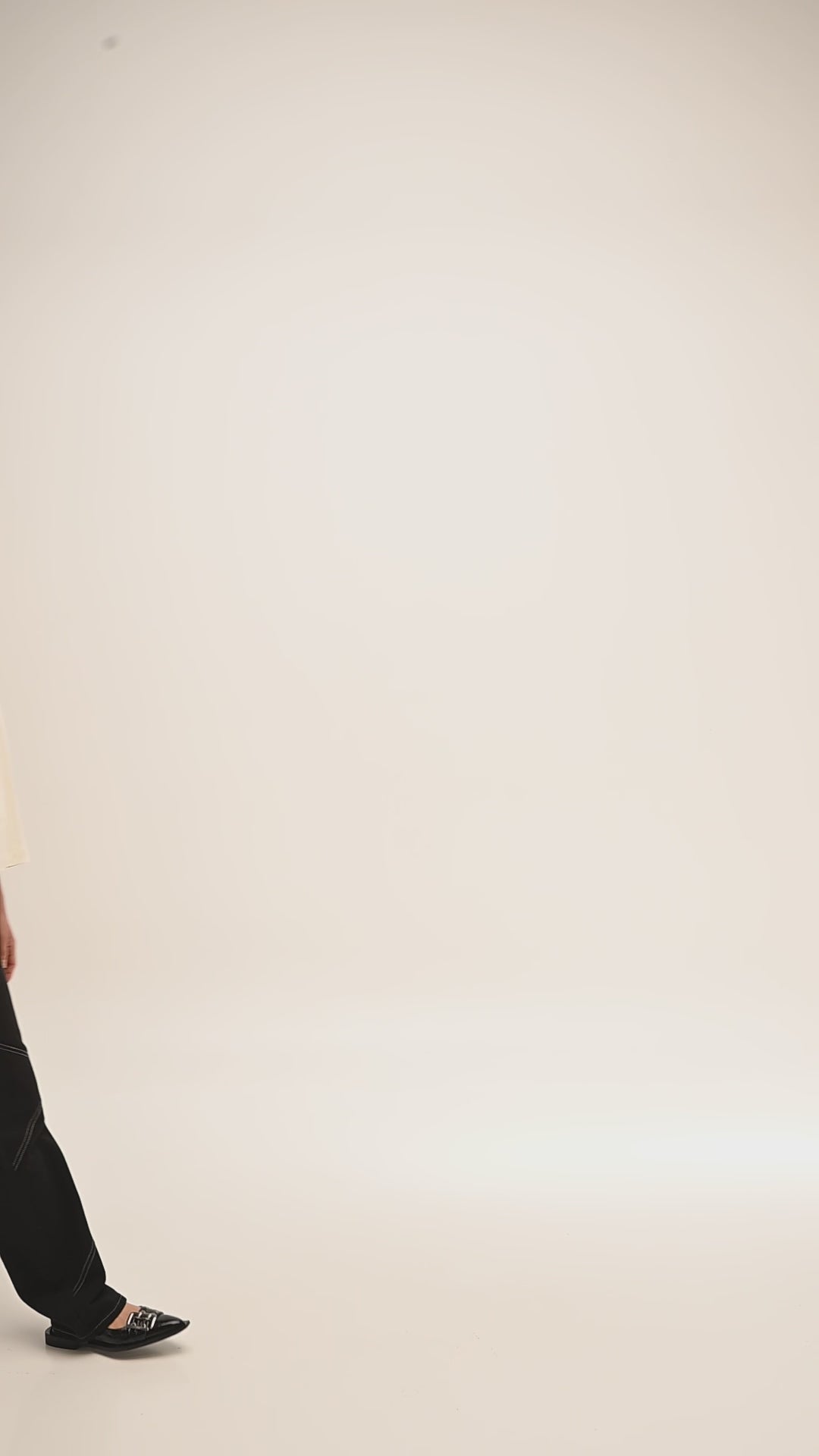 My Boyfriend's Tee in Bone & Black